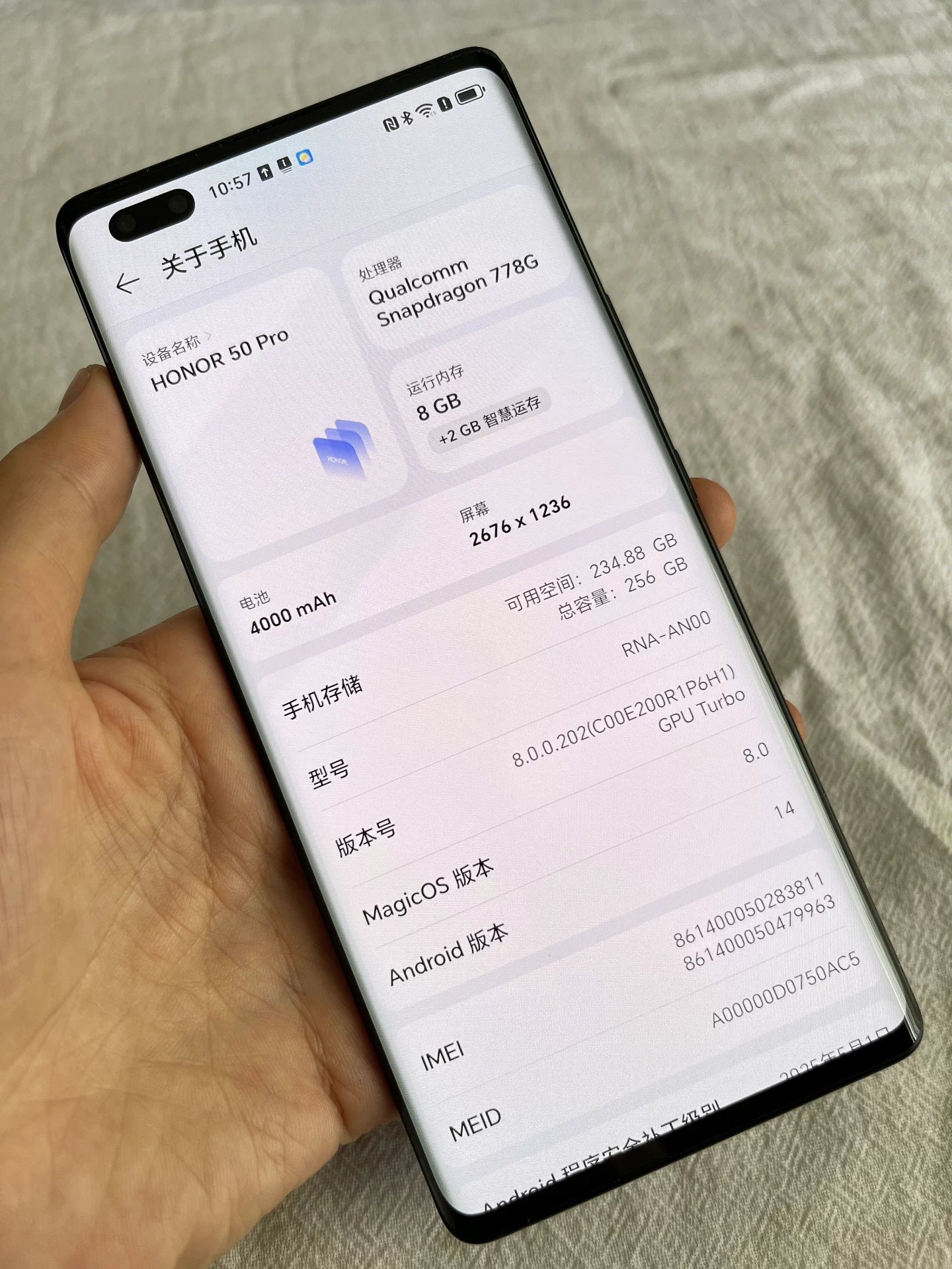 Honor 50 pro 8G+256G