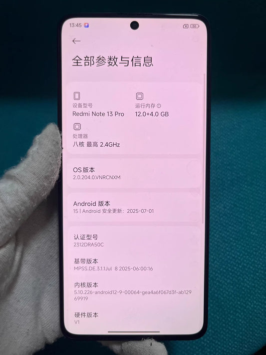 95 new Redmi Note13 Pro 12+256G